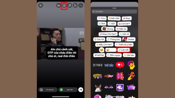 Sao chép liên kết từ ứng dụng NGL dán liên kết vào story hoặc bài đăng