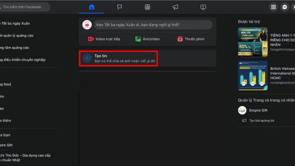 Cách chia sẻ liên kết trực tiếp trên bài viết Facebook