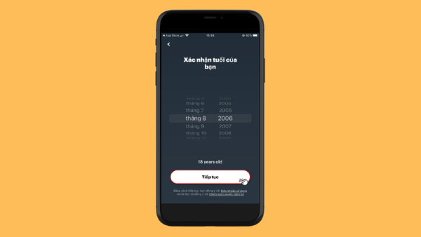 Xác nhận thông tin ngày, tháng, năm sinh