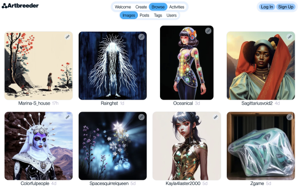 Ứng dụng Artbreeder AI 