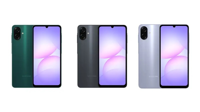 Samsung Galaxy A07 phân phối tại Việt Nam với 3 gam màu 