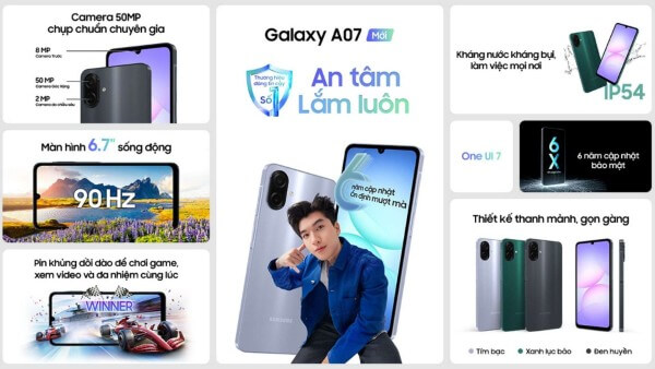 Galaxy A07 là một lựa chọn đáng giá