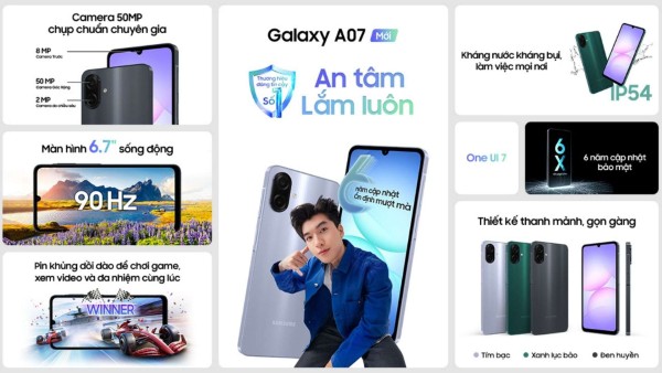 Những lý do nên chọn mua Galaxy A07 trong năm 2025