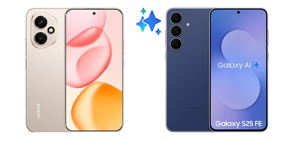 So sánh HONOR 400 5G và Samsung Galaxy S25 FE