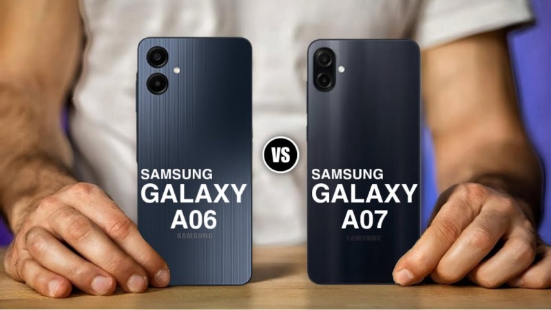 Galaxy A07 nổi bật hơn về thiết kế