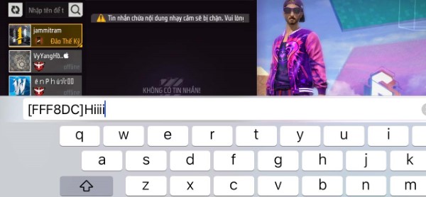 Dán mã màu vừa sao chép