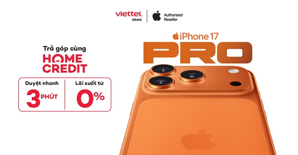 Mua iPhone 17 | iPhone Air trả góp cùng Home Credit