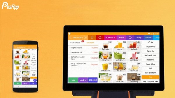 Phần mềm quản lý quán PosApp 