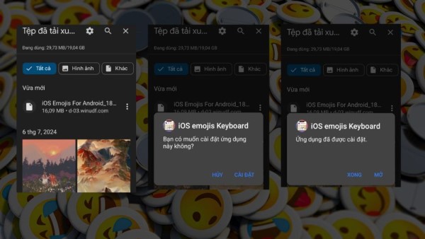 Mở tệp APK và nhấn Cài đặt 