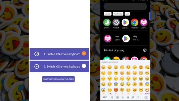 Chọn Switch iOS Keyboard for Android