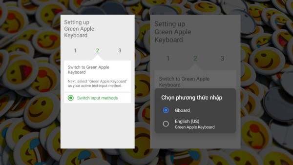 Nhấn chọn Switch input method