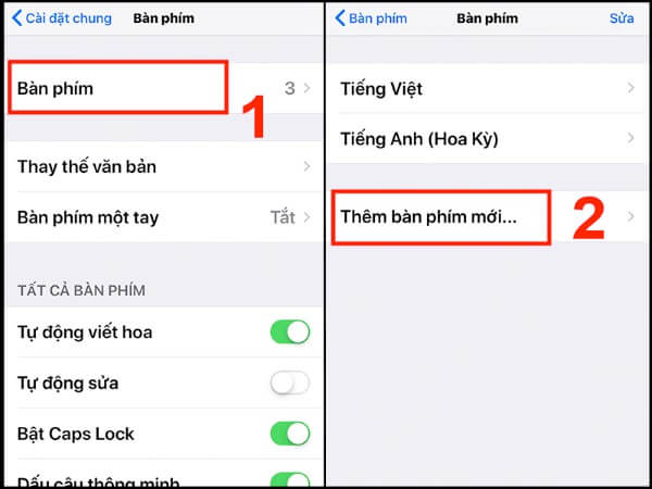 Chọn Thêm bàn phím mới…