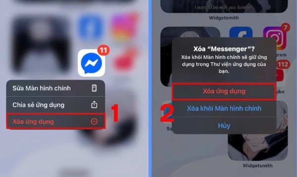 Chọn Xóa ứng dụng