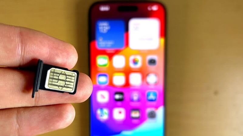 cách lắp sim iphone 15 pro max bản mỹ
