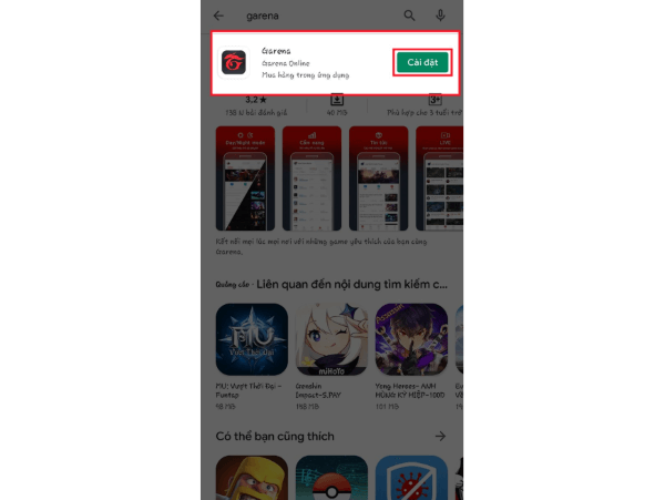 Nhấn nút Cài đặt