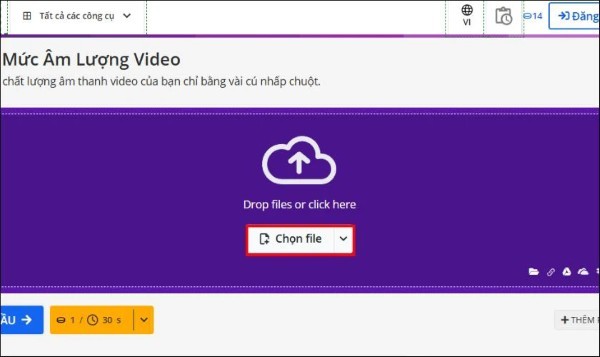Nhấn Chọn file