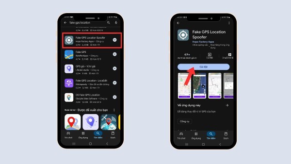 Tìm và tải ứng dụng giả lập GPS về điện thoại
