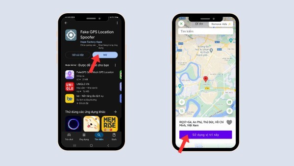Tiến hành cài đặt ứng dụng làm GPS mặc định