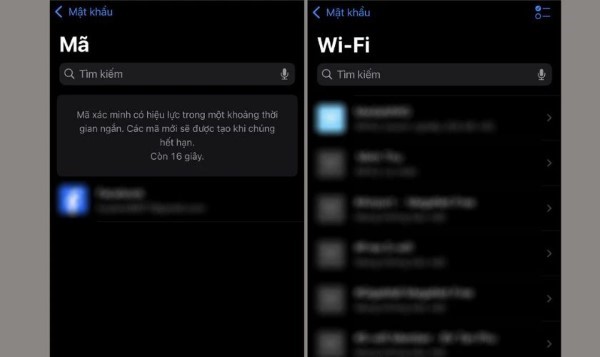 Chọn mục Wi-Fi để kiểm tra mật khẩu Wi-Fi đã kết nối