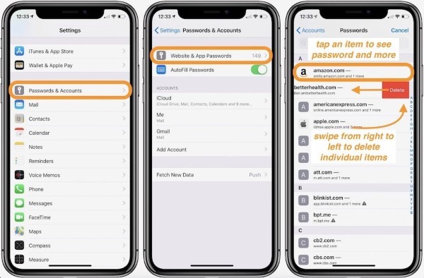 Chọn Mật khẩu (Passwords)