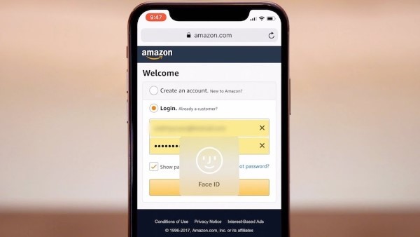 Nhập Face ID/Touch ID để mở xem mật khẩu