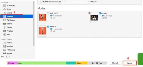 Nhấn Apply để đồng bộ dữ liệu