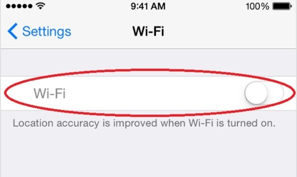 Các dấu hiệu nhận biết lỗi không bật được nút Wifi trên iPhone