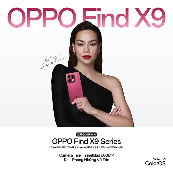 OPPO xác nhận đồng hành cùng Hồ Ngọc Hà