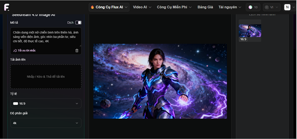 Lúc này, nền tảng sẽ tiến hành tạo ảnh theo yêu cầu của bạn