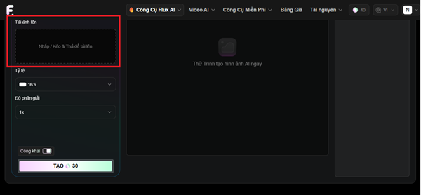Tải lên một hoặc nhiều hình ảnh bạn muốn tham chiếu