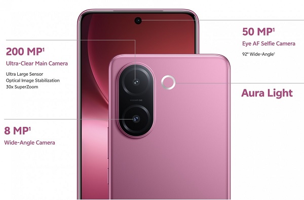 Cụm camera 200MP sử dụng cảm biến Samsung HP9 cao cấp