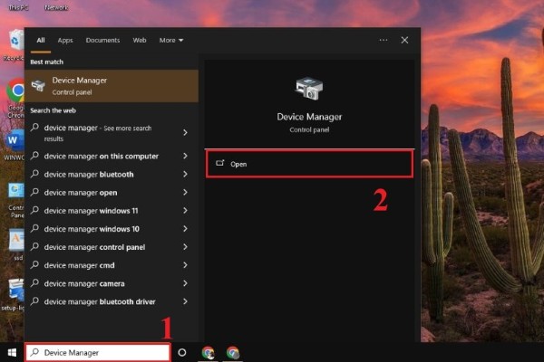 Nhập Device Manager
