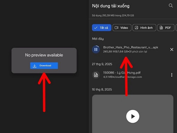 Cài đặt game trên điện thoại Android