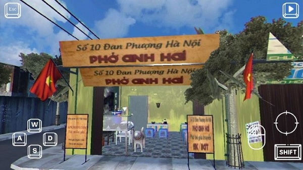 Giao diện trong Game quán phở của Anh Hai