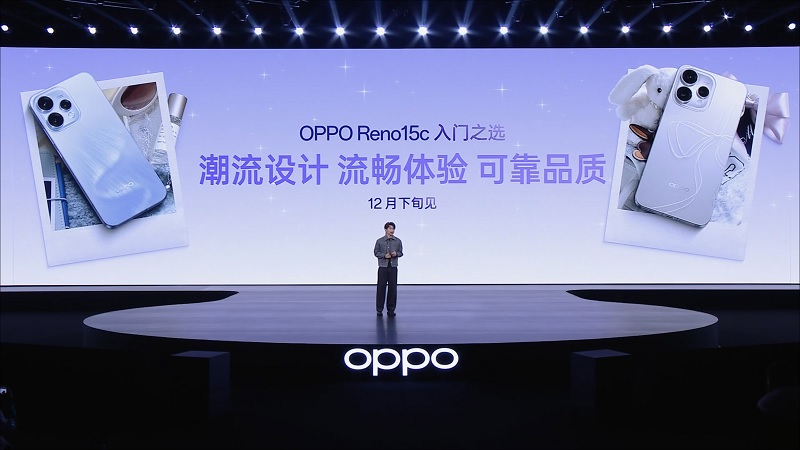 OPPO Reno15c lộ diện