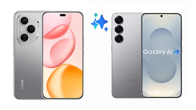 So sánh HONOR 400 Pro 5G và Samsung Galaxy S25