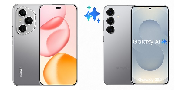 So sánh HONOR 400 Pro 5G và Samsung Galaxy S25