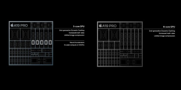 So sánh sự khác biệt giữa chip Apple A19 vs A19 Pro