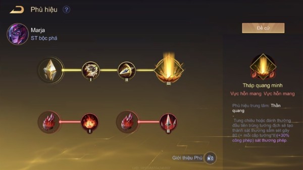 Tổng hợp phù hiệu và phép bổ trợ cho Marja