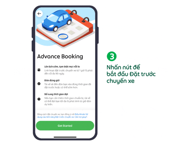 Nhấn Bắt đầu đặt trước