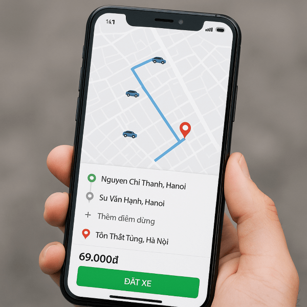 Ví dụ về cách tính cước GrabCar 2 chiều