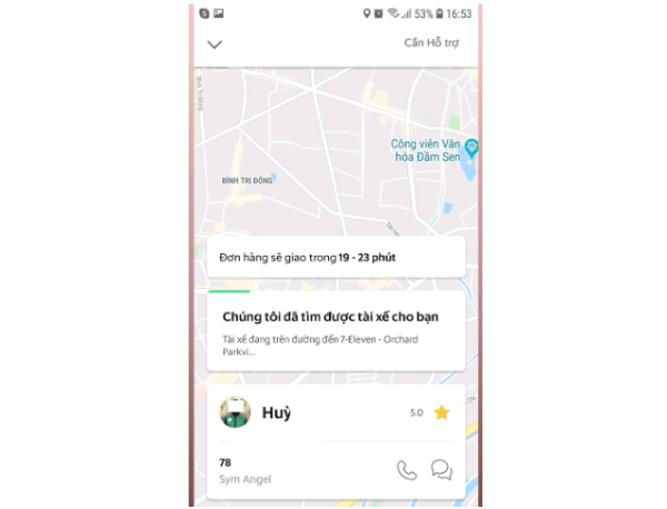 Chờ tài xế giao hàng đến địa chỉ