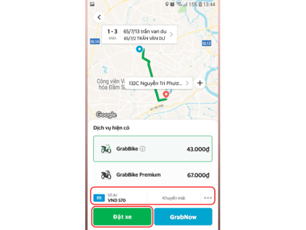 Chọn phương thức thanh toán