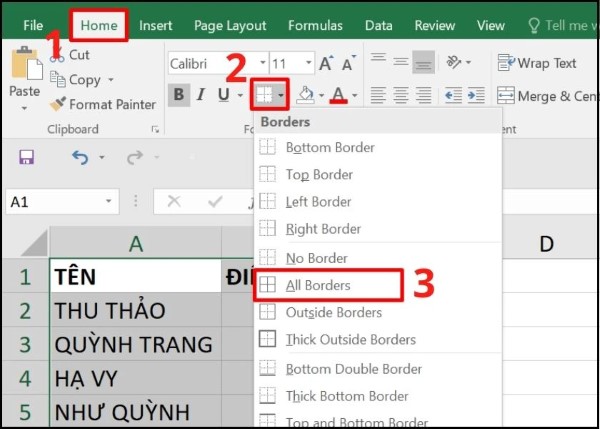 Mở Font → nhấn vào mũi tên nhỏ cạnh biểu tượng khung lưới