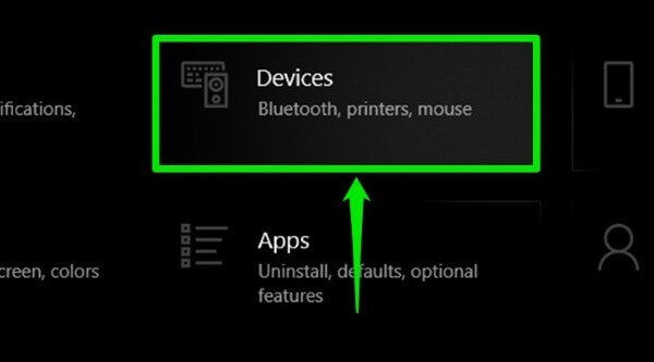 Mở Devices (Thiết bị)