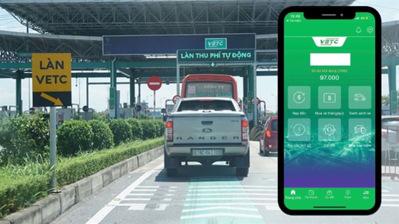 cách nạp tiền vetc cho xe khác