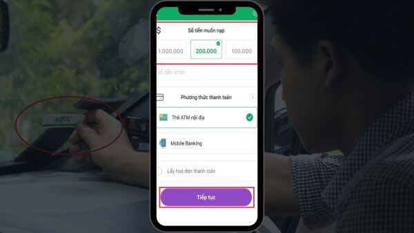 Nhập số tiền cần nạp