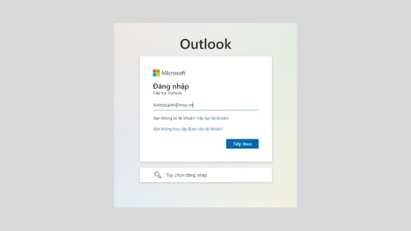Mở Outlook Online