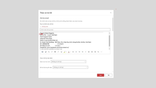 Nhấn Tạo chữ ký mới (New Signature)