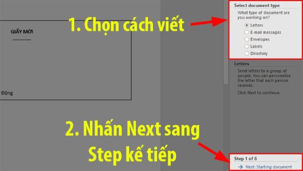 Lựa chọn loại tài liệu